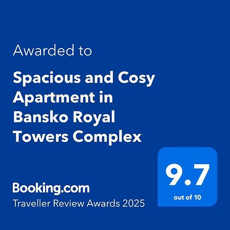 Spacious And Cosy Apartment In Bansko Royal Towers Complex Kültér fotó